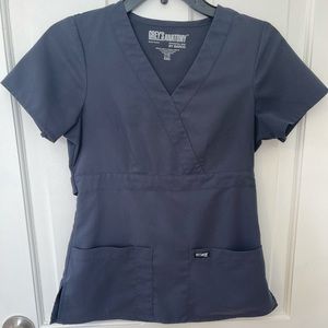 Grey’s Anatomy mock wrap scrub top